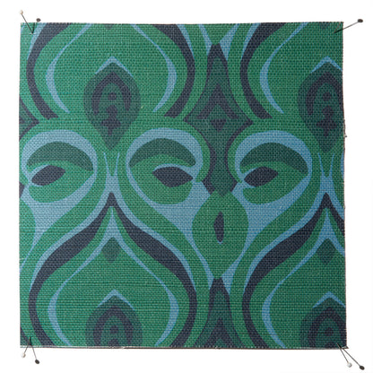 Khiva Grasscloth Wallpaper by Serena Dugan in Jade