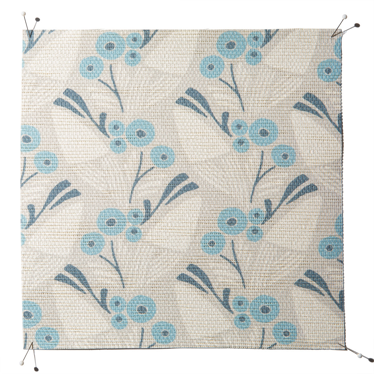 Maeve Paperweave Wallpaper by Serena Dugan in Cerulean