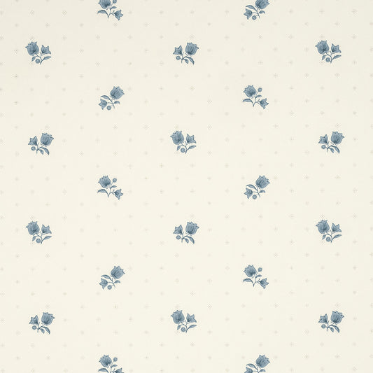 Polonaise Wallpaper by Décors Barbares in Blue