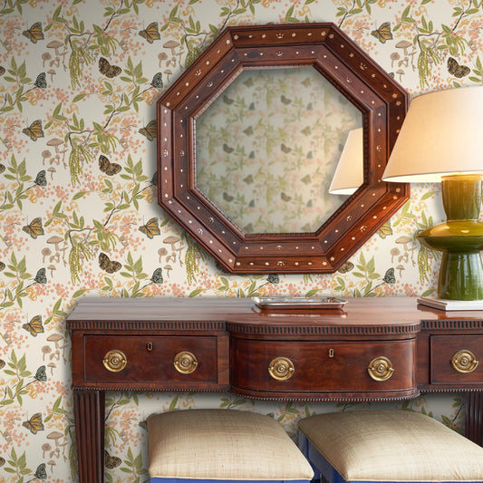 Woodland Wallpaper by Ferrick Mason in Marigold