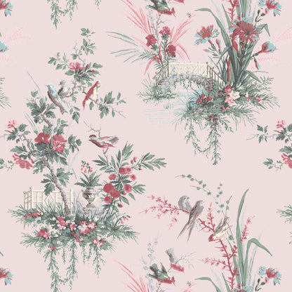 Magical Garden in Pink Wallpaper