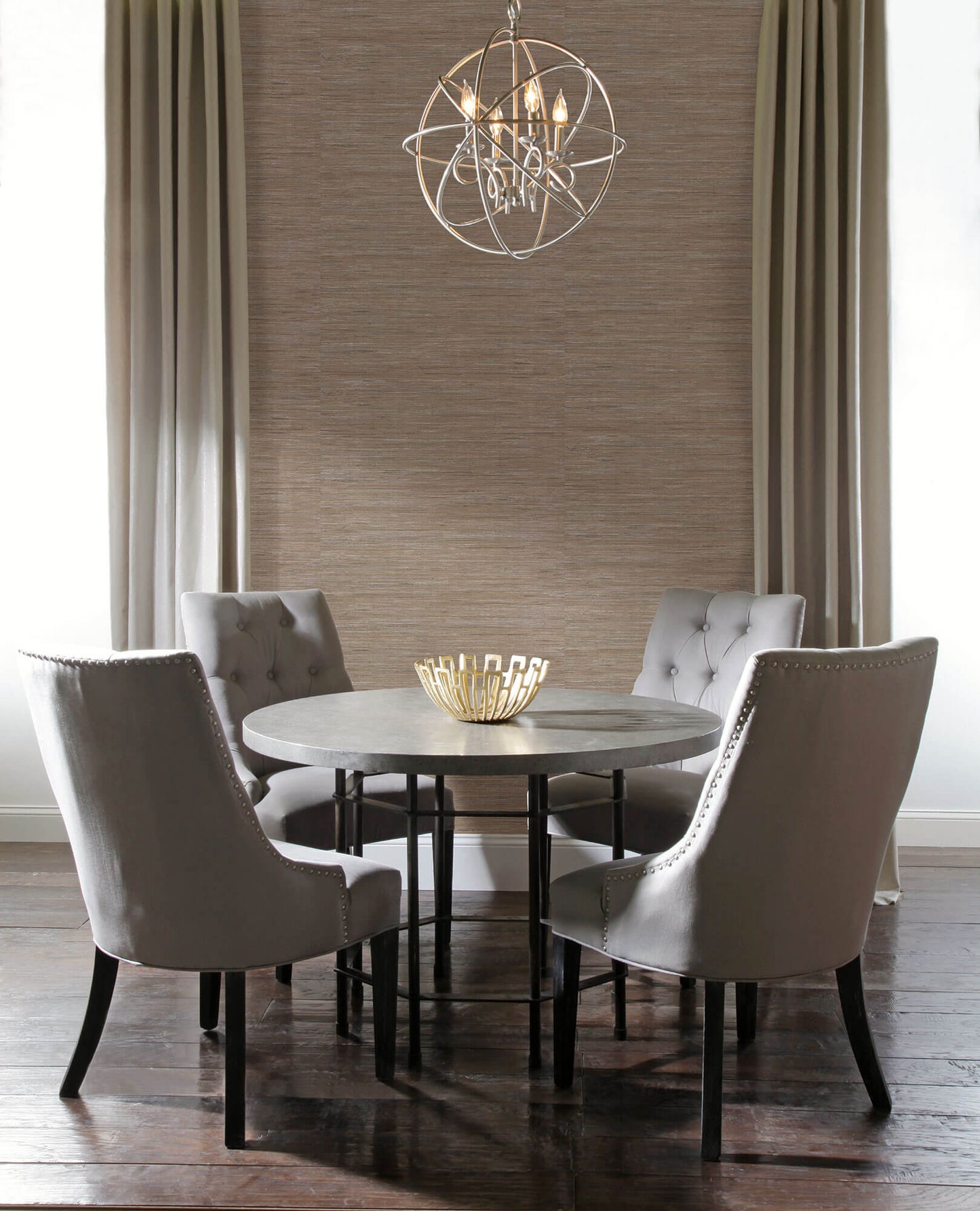 Lustrous Grasscloth Wallpaper