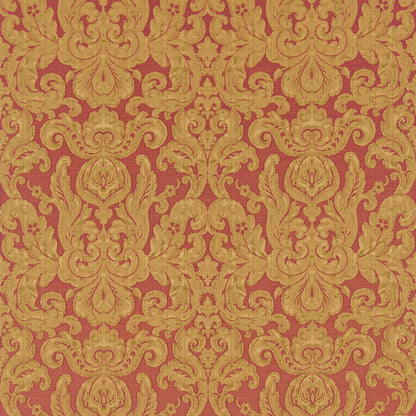 Brocatello Red fabric by Zoffany