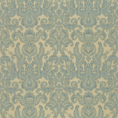 Brocatello Blue fabric by Zoffany