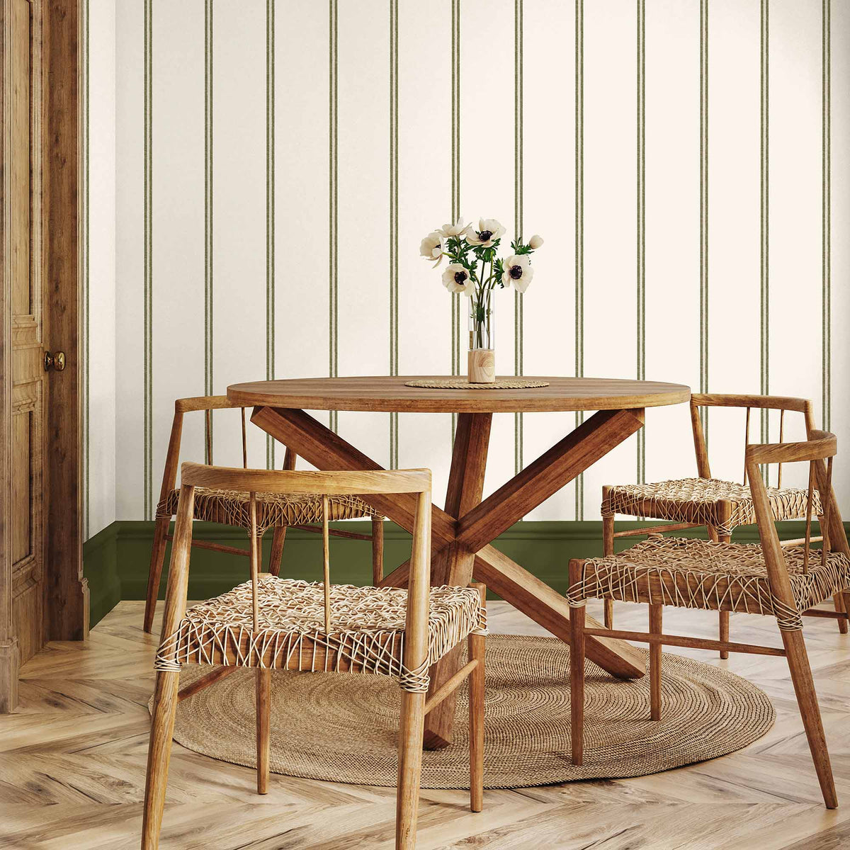 Ziggy Stripe Botonist wallpaper by Woodchip & Magnolia
