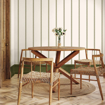 Ziggy Stripe Botonist wallpaper by Woodchip & Magnolia