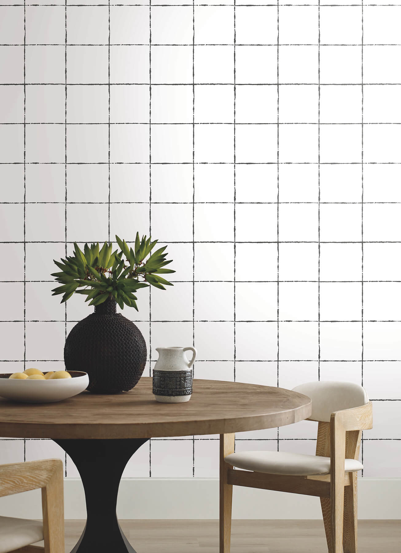 La Vitre Plaid Wallpaper