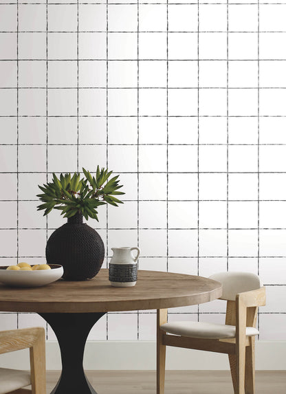 La Vitre Plaid Wallpaper