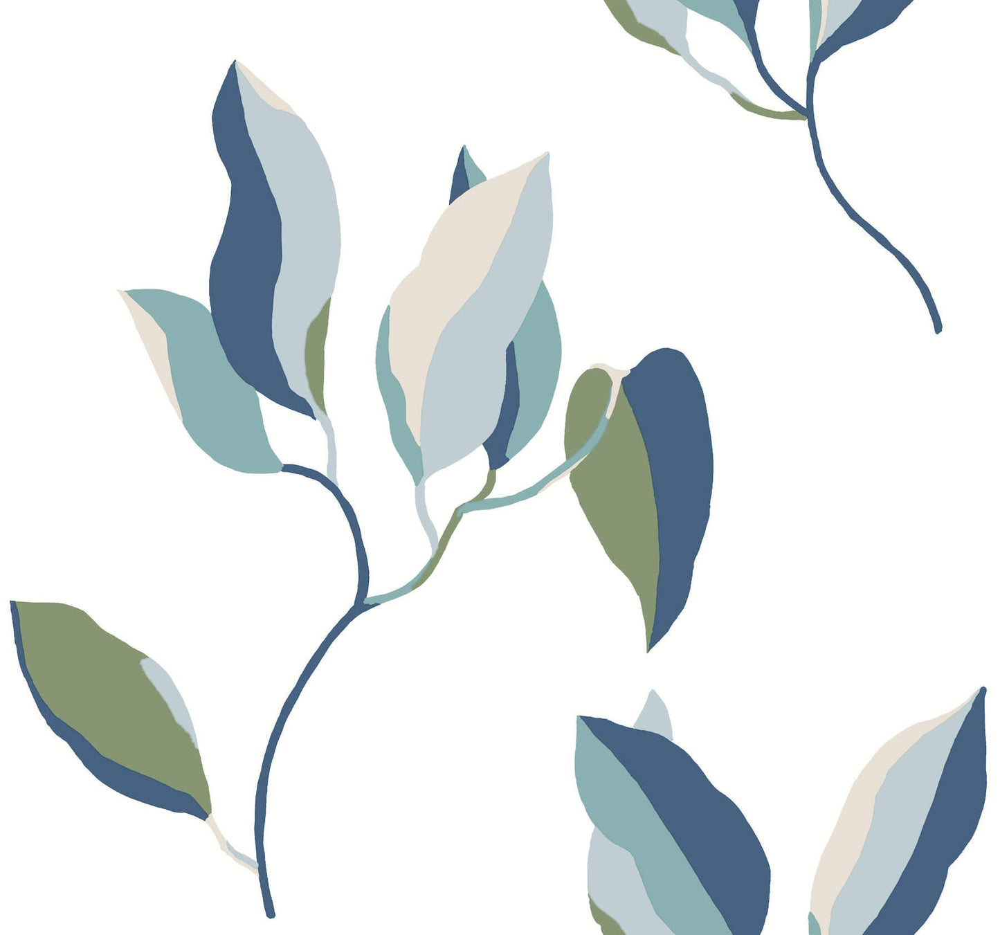 Brushwork Branches Wallpaper