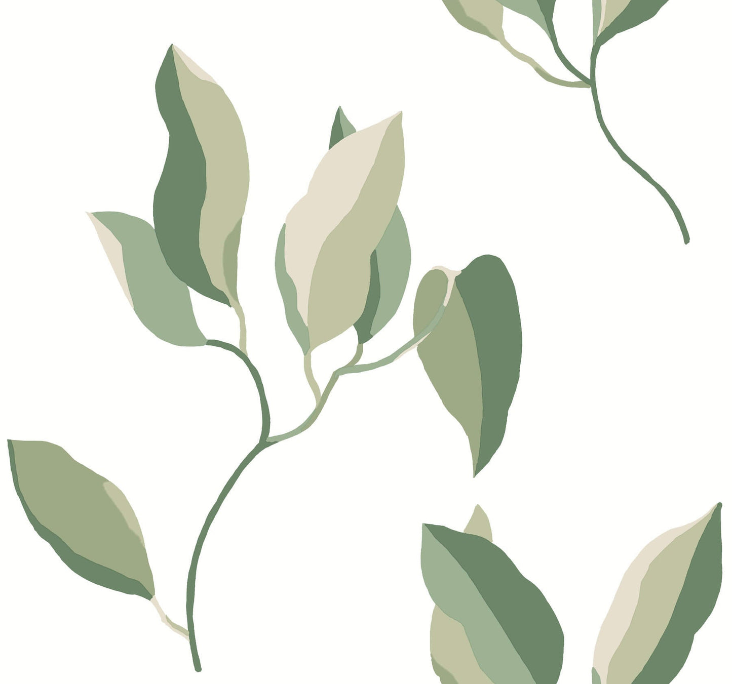 Brushwork Branches Wallpaper