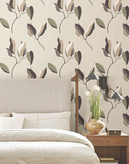 Brushwork Branches Wallpaper