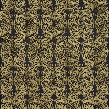 Tespi Carbon/Old Gold fabric by Zoffany