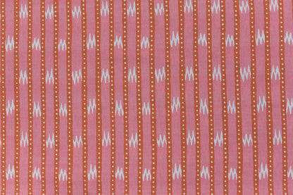 Zig Zag Grand Fabric by Titley & Marr in Paprika & Rose