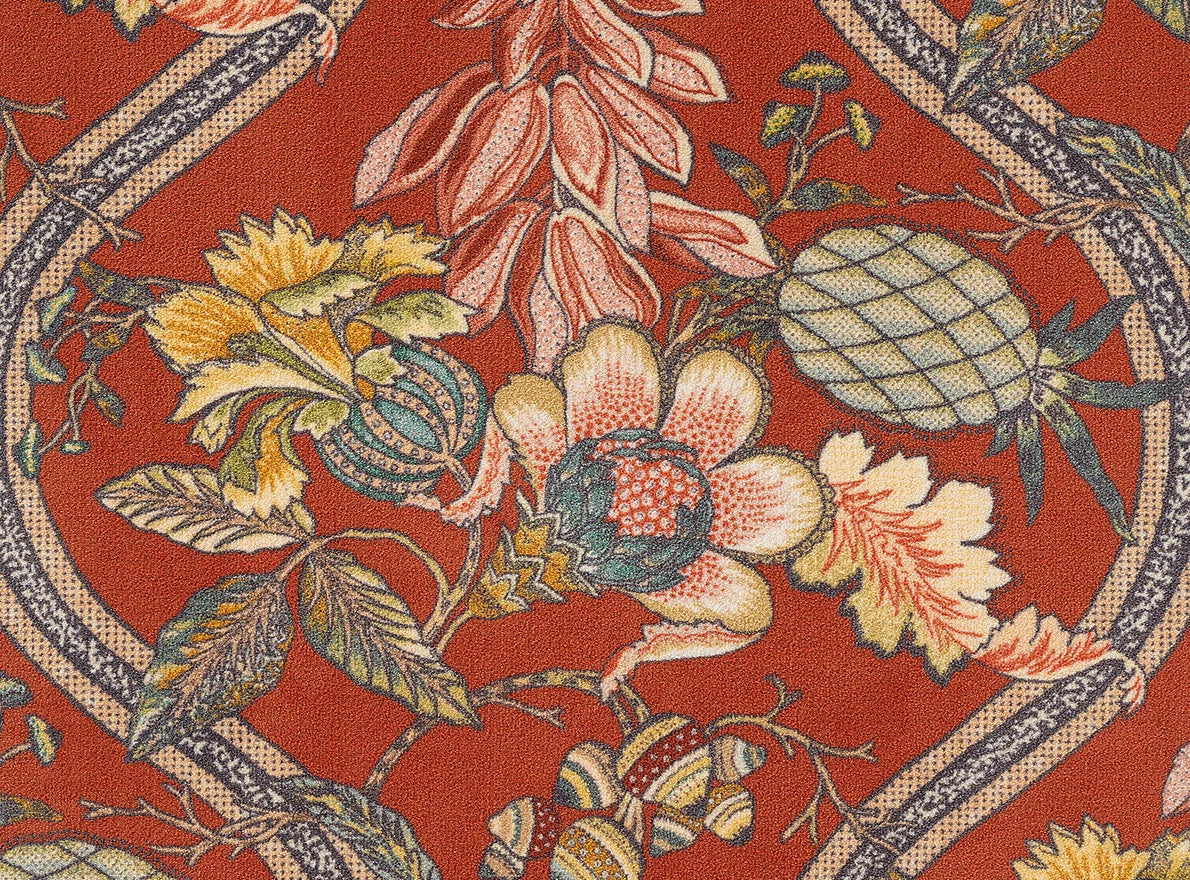 A la Table du Roi Broadloom Carpet by Braquenié in Rouge de Chine (BT127002)