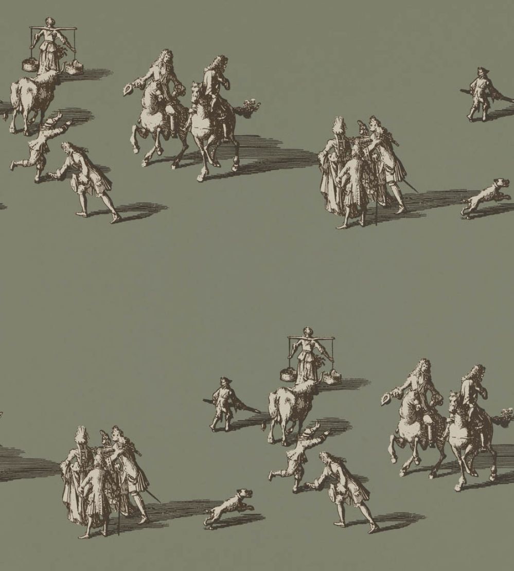 A Walk In The Park Wallpaper by Langelid Von Bromssen Dusty Olive
