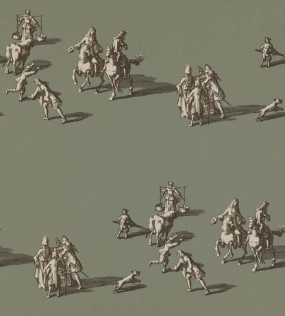A Walk In The Park Wallpaper by Langelid Von Bromssen Dusty Olive