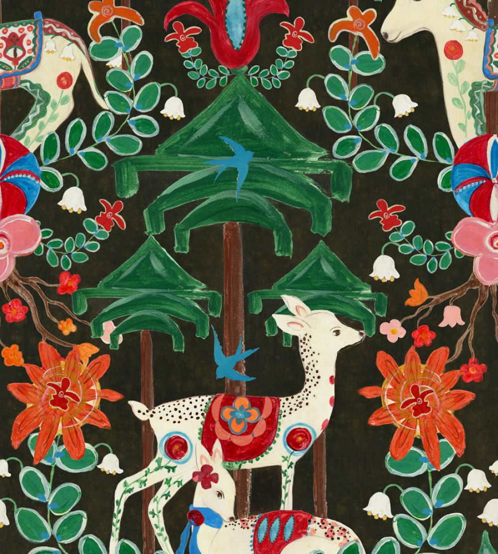 A Woodland Tale Wallpaper by MINDTHEGAP Anthracite