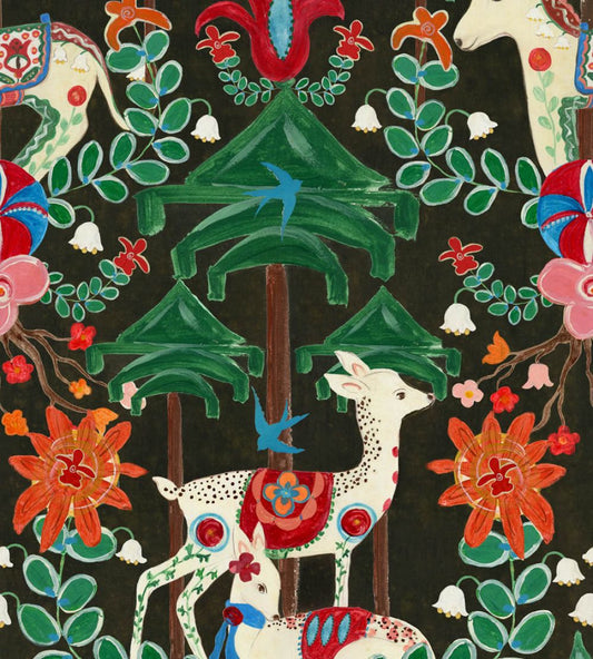 A Woodland Tale Wallpaper by MINDTHEGAP Anthracite