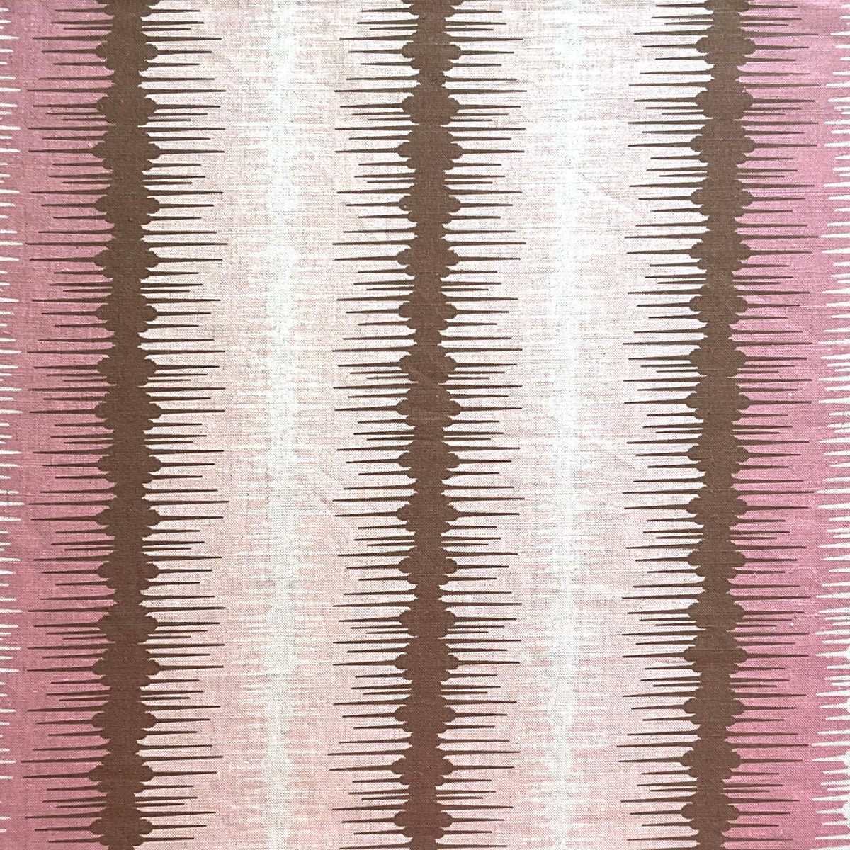 Ikat Broad Stripe Fabric by Botanica Trading in Shell & Sand
