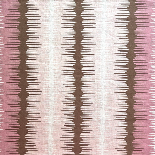Ikat Broad Stripe Fabric by Botanica Trading in Shell & Sand