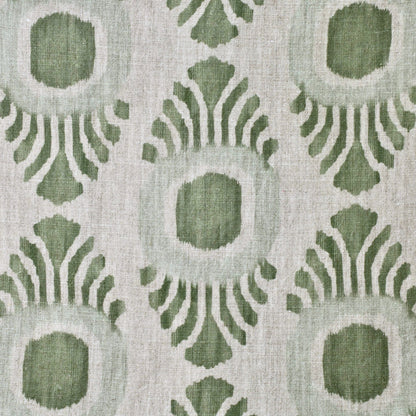 Ikat Mini Fabric by Botanica Trading in Apple & Aqua