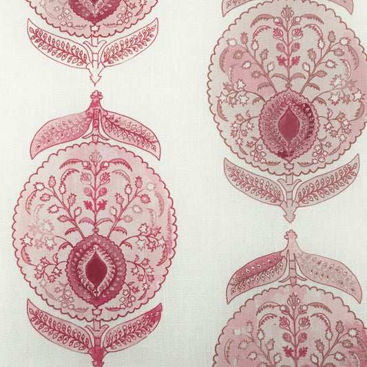 Medalyon Fabric by Botanica Trading in Rose