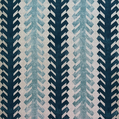 Ikat Hook Stripe Fabric by Botanica Trading in Periwinkle