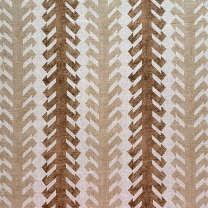 Ikat Hook Stripe Fabric by Botanica Trading in Ochre