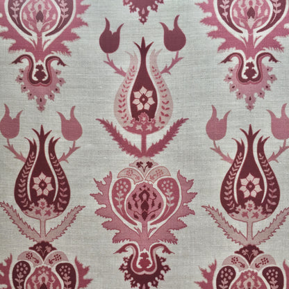 Suzani Fabric by Botanica Trading in Strawberry