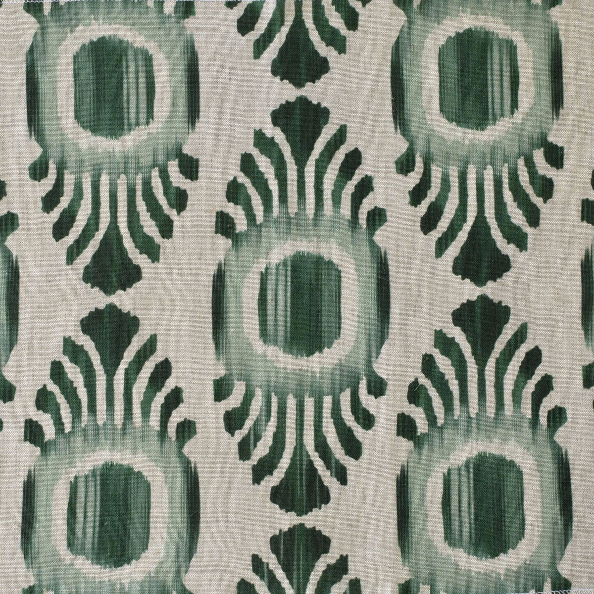 Ikat Mini Fabric by Botanica Trading in Emerald