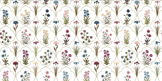 Primavera Wallpaper by Botanica Trading in Plain Ground