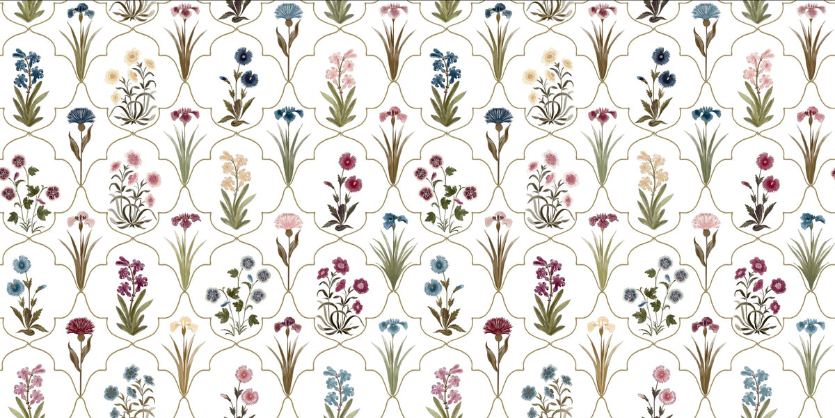 Primavera Fabric by Botanica Trading in Oyster