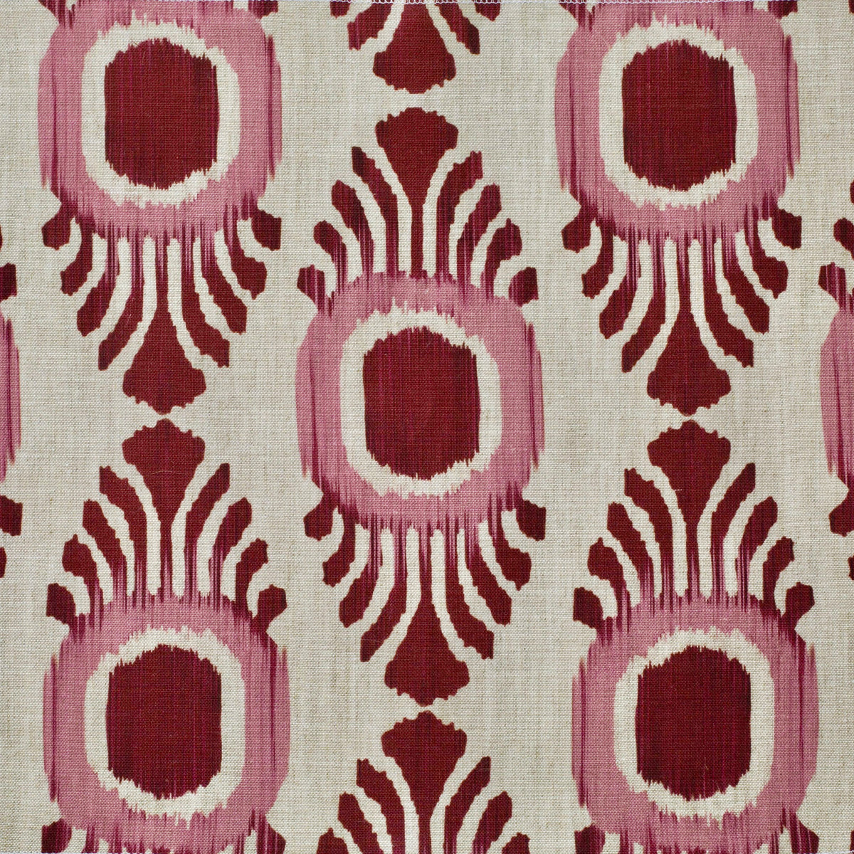 Ikat Mini Fabric by Botanica Trading in Berry