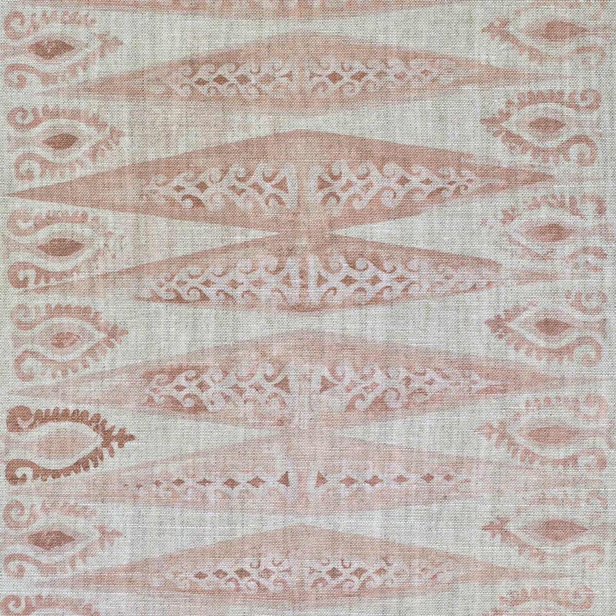 Zig Zag Mini Fabric by Botanica Trading in Dusty Pink