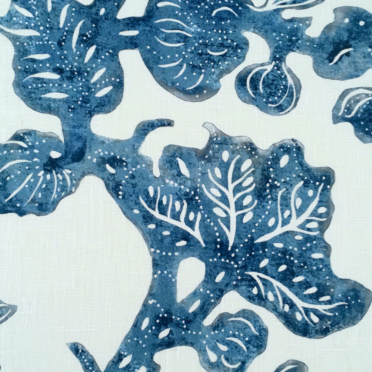 Fruiting Fig Fabric by Botanica Trading in Indigo
