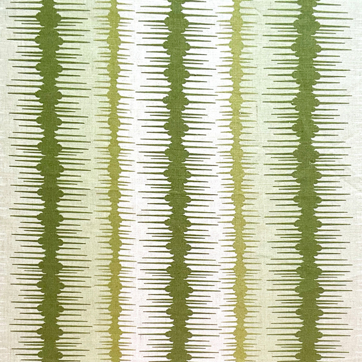 Ikat Broad Stripe Fabric by Botanica Trading in Peridot