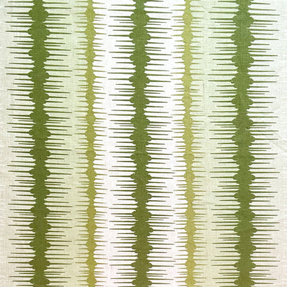 Ikat Broad Stripe Fabric by Botanica Trading in Peridot
