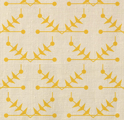 Atomic Trellis Fabric by Ottoline in Yellow