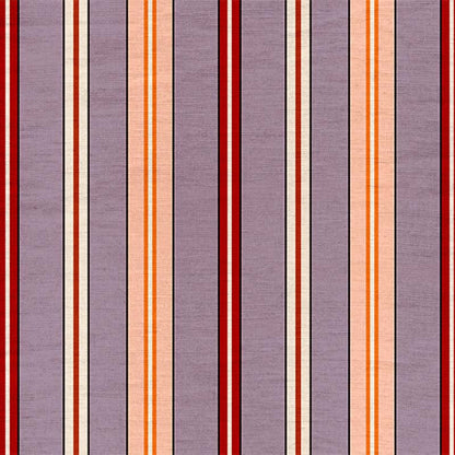 Sporty Stripes Linen Fabric by Ottoline in Lilac