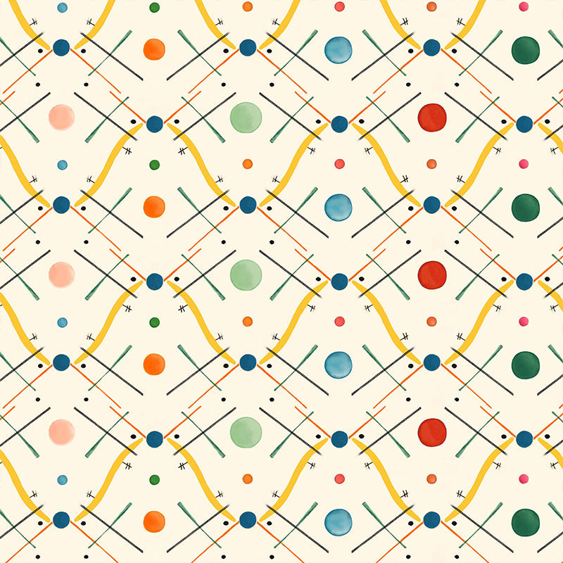 Improvisation Number 1 Wallpaper by Ottoline in Yellow