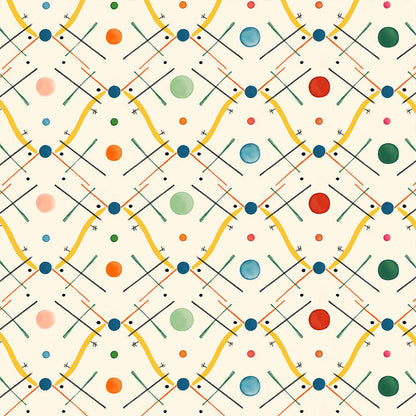 Improvisation Number 1 Wallpaper by Ottoline in Yellow