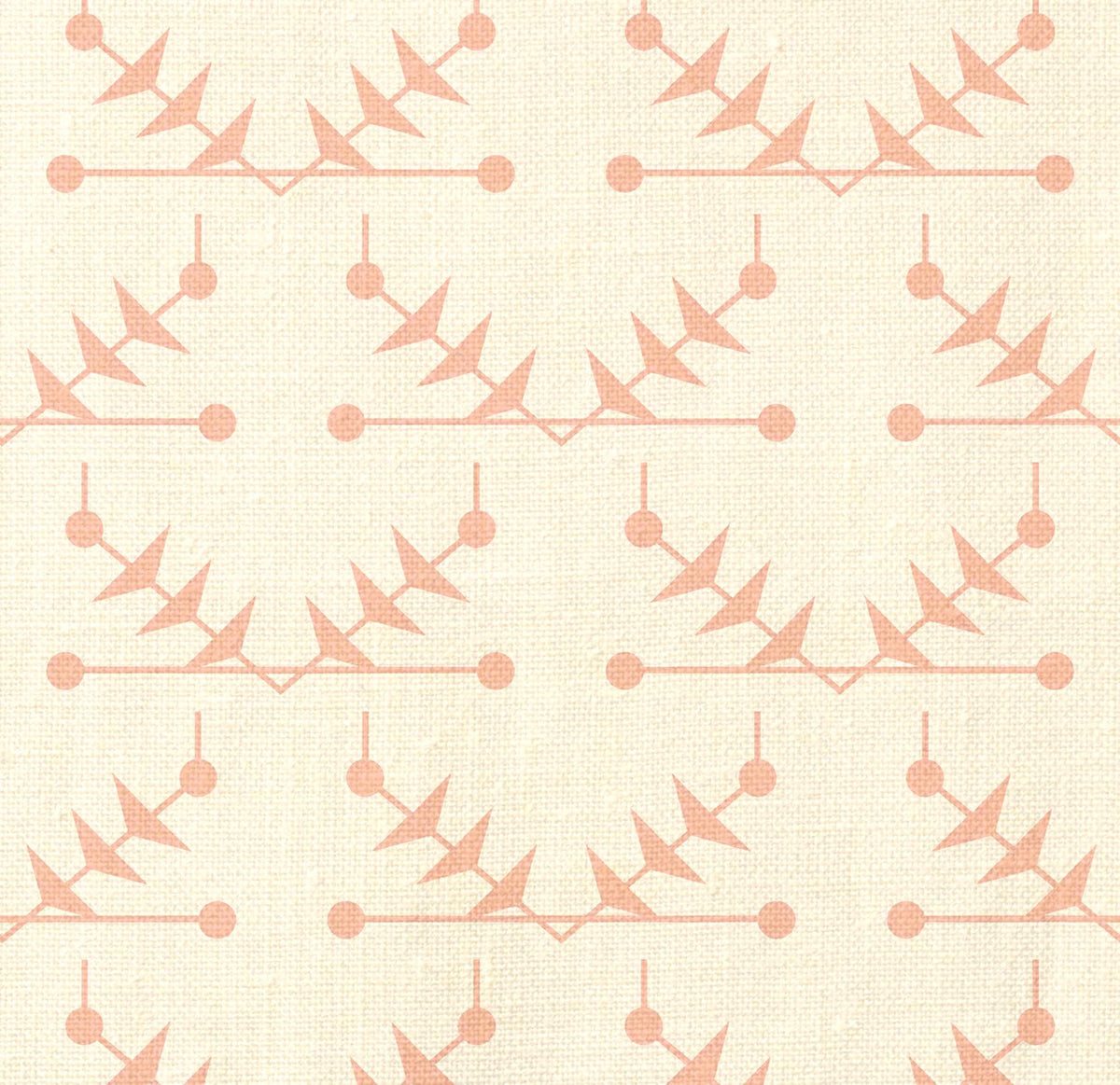 Atomic Trellis Fabric by Ottoline in Pink
