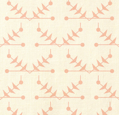 Atomic Trellis Fabric by Ottoline in Pink