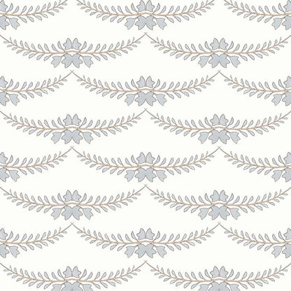 Wisteria Wallpaper by Ottoline in Grey
