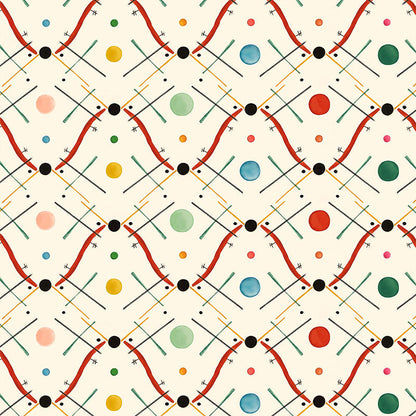 Improvisation Number 1 Wallpaper by Ottoline in Red