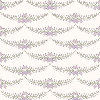 Wisteria Wallpaper by Ottoline in Lilac