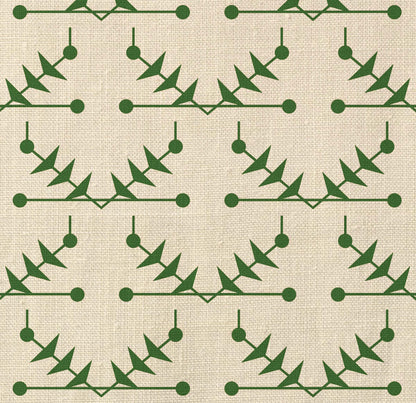 Atomic Trellis Fabric by Ottoline in Green