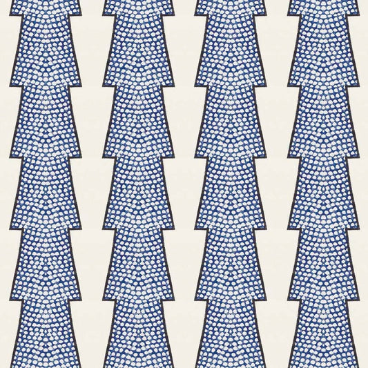 Spot and Arrow Wallpaper by Ottoline in Blue