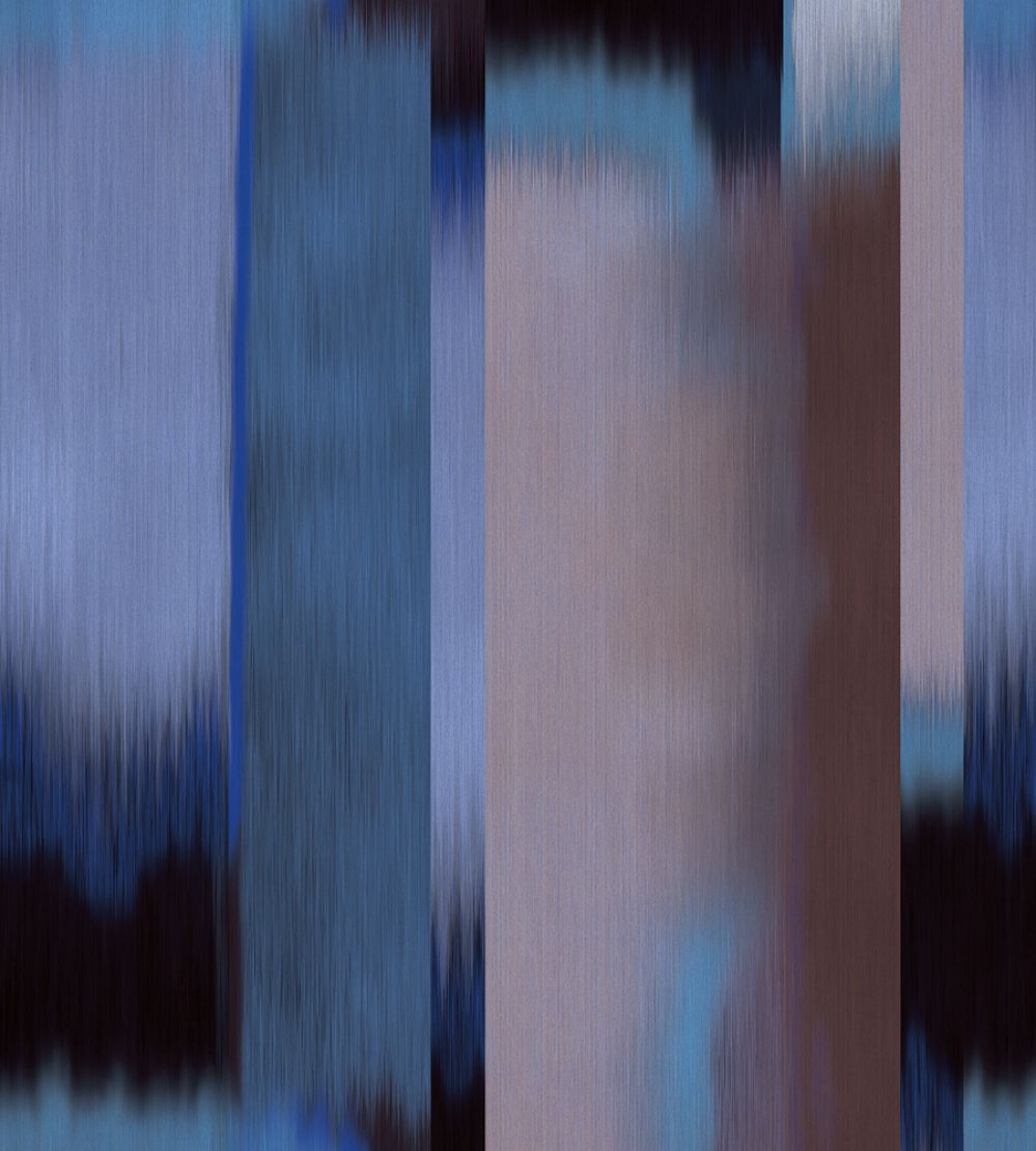 Abstract Block Mural by Eijffinger Kobalt Blue