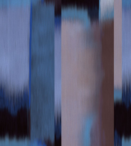 Abstract Block Mural by Eijffinger Kobalt Blue